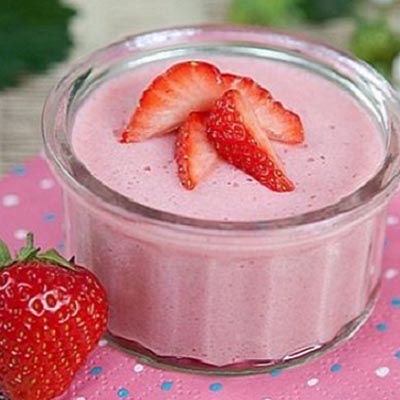 Mousse de morangos