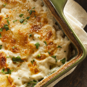 Bacalhau gratinado c/ espinafres