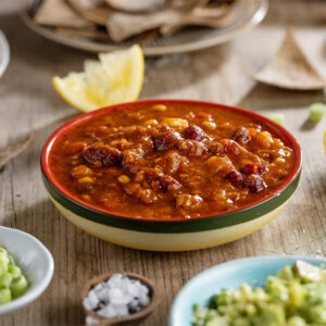 Chilli de carne c/ arroz